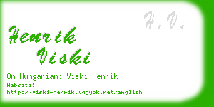 henrik viski business card